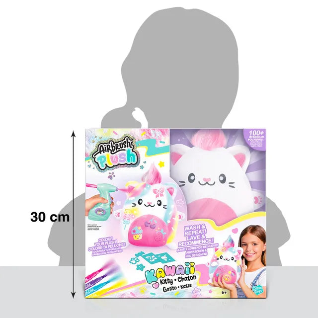 اير برش دميه القطة كاواي رسم و تلوين Airbrush Plush