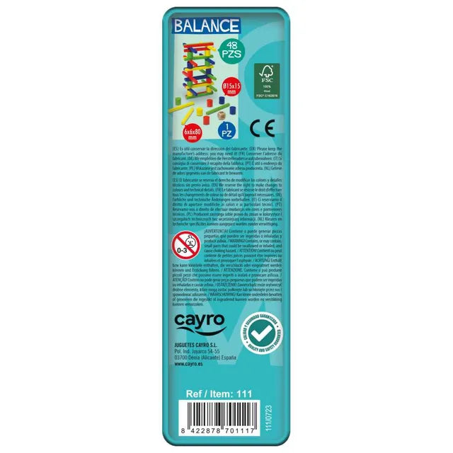 كايرو لعبة التوازن والتكديس 48 قطعة العاب لوحية Cayro