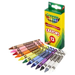 كرايولا أقلام شمع 12 قطعة رسم و تلوين Crayola
