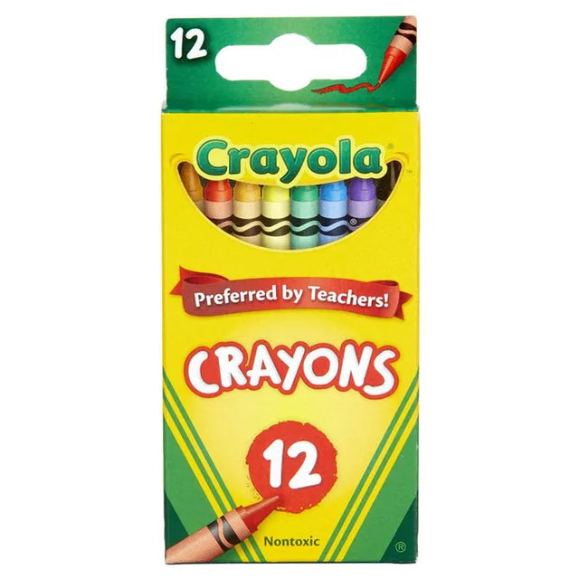 كرايولا أقلام شمع 12 قطعة رسم و تلوين Crayola