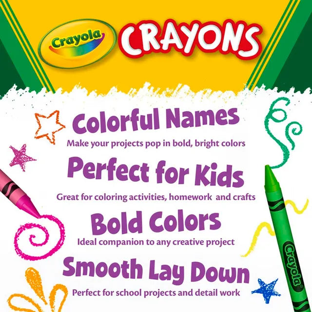 كرايولا ألوان شمعية جامبو 16 قطعة رسم و تلوين Crayola