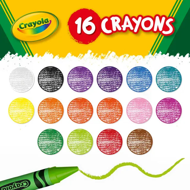 كرايولا ألوان شمعية جامبو 16 قطعة رسم و تلوين Crayola
