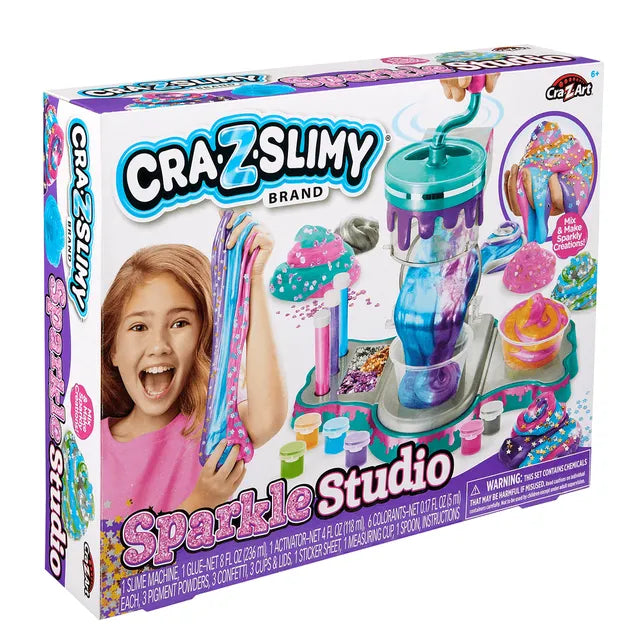 كريزي سلايم طقم استوديو سلايم لامع سلايم Cra-Z-Slimy