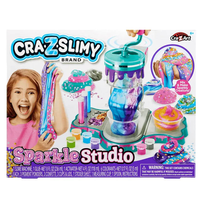 كريزي سلايم طقم استوديو سلايم لامع سلايم Cra-Z-Slimy