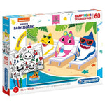 كلمنتوني بزل بوجهين بيبي شارك 60 قطعة العاب البزل Clementoni