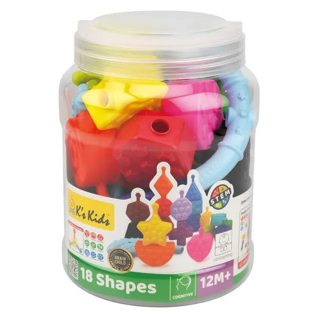 كيز كيدز أشكال تعليمية 18 قطعة تعليمي تفاعلي LOCAL