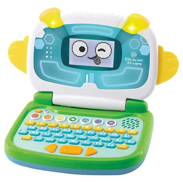ليب فروغ لابتوب كليك لتعليم الأحرف والأرقام أخضر تعليمي تفاعلي LeapFrog