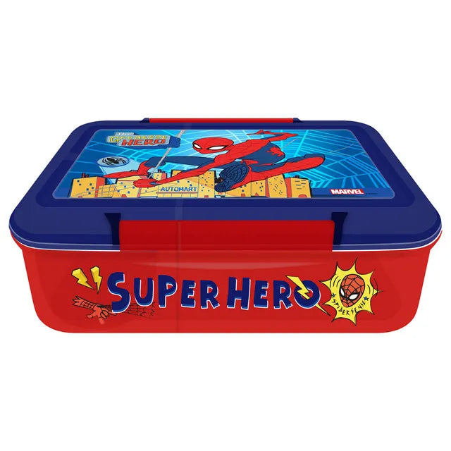 مارفل سبايد رمان صندوق غداء 3 أقسام أدوات مدرسية Marvel