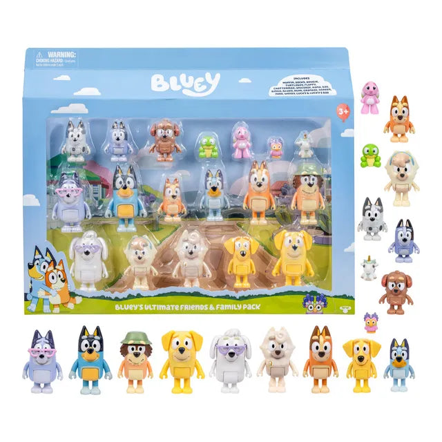 بلوي مجسمات العائلة شخصيات كرتونية Bluey