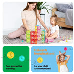 بيكاسو تايلز مكعبات مسار رخامي مغناطيسي مكعبات المغناطيس Picasso Tiles