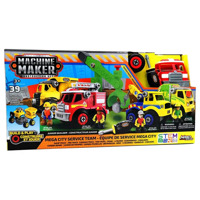 نيكو مجموعة بناء لصنع الآلات 39 قطعة مركبات الأطفال NIKKO