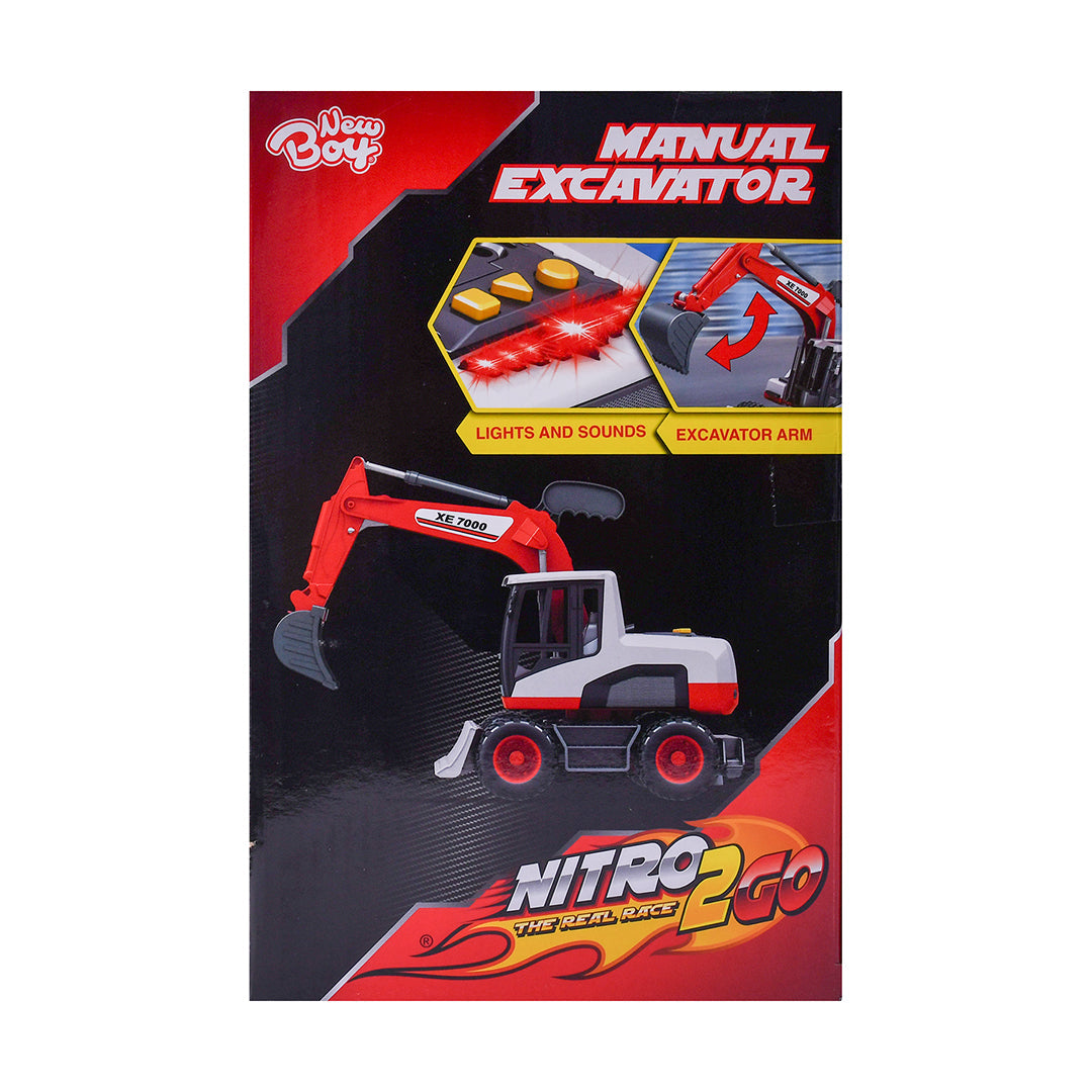 نيوبوي لعبة حفارة يدوية مع اصوات المركبات المتنوعه NewBoy