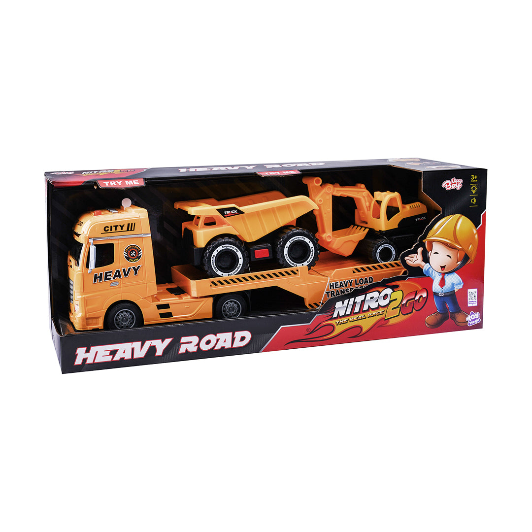 نيوبوي شاحنة حمل مركبات البناء مع اصوات ناقلة سيارات NewBoy