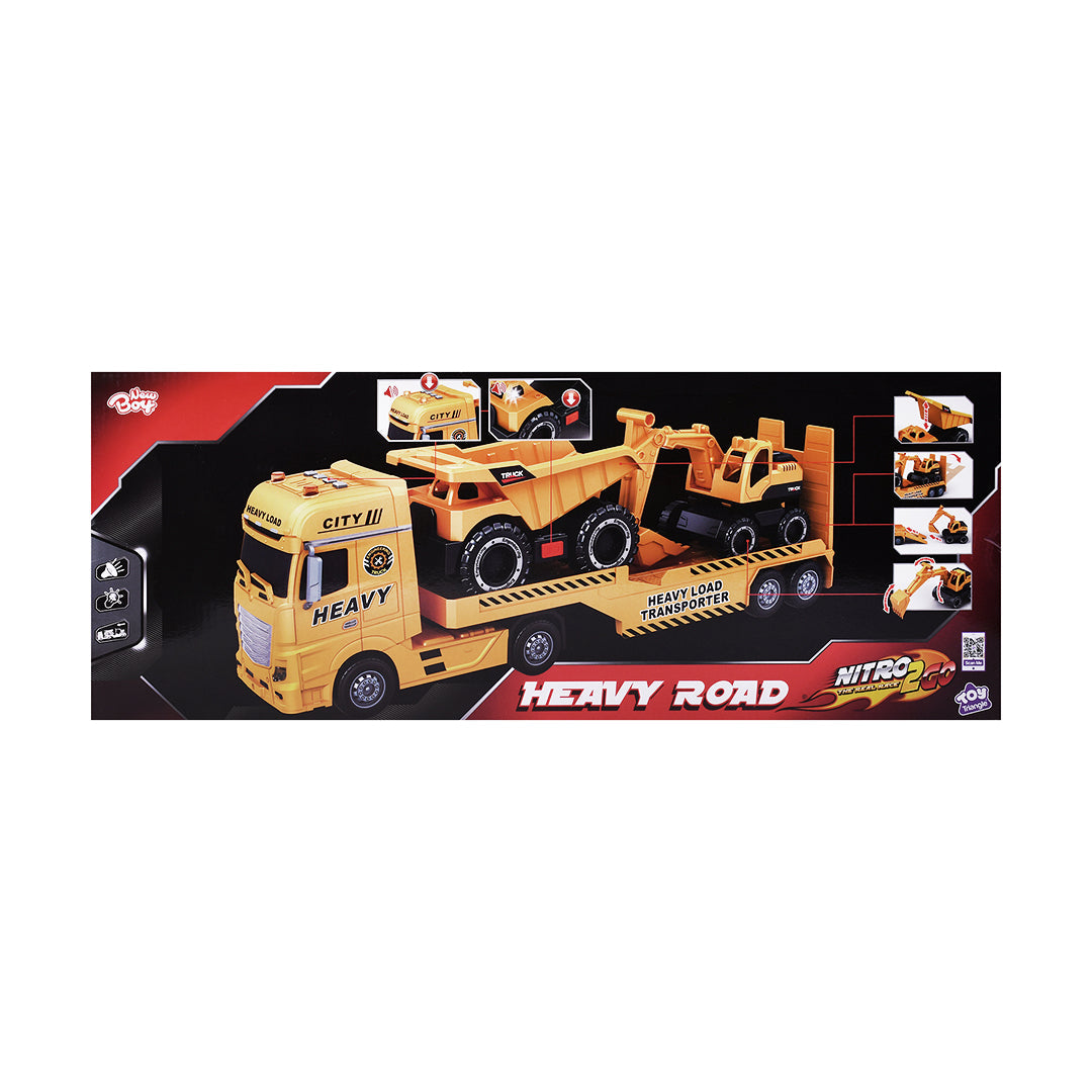 نيوبوي شاحنة حمل مركبات البناء مع اصوات ناقلة سيارات NewBoy