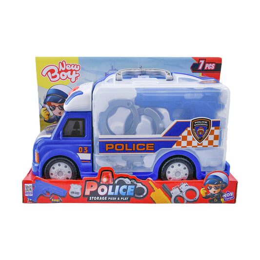 نيوبوي شاحنة الشرطة مع الادوات المركبات المتنوعه NewBoy