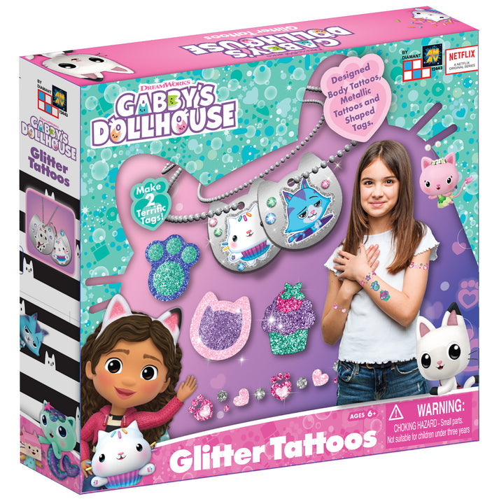 غابي دول هاوس وشم لامع الخرز والاكسسوارات Gabby Dollhouse
