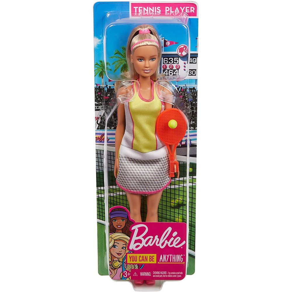 باربي دمية لاعبة التنس دمية مع اكسسوارات Barbie