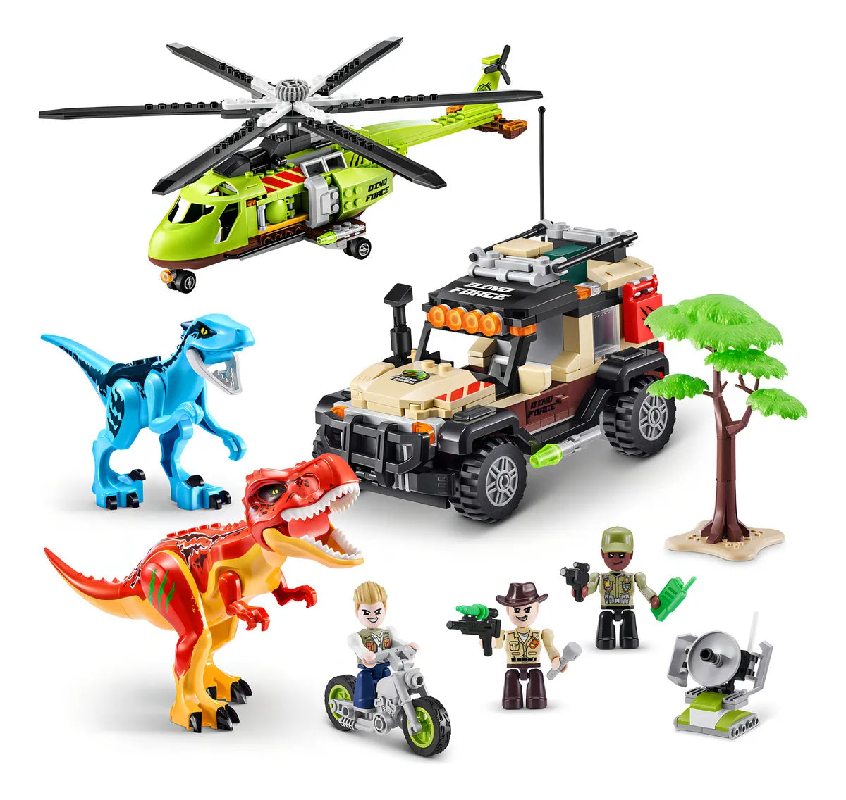 ماكس لعبة صيد الديناصورات 592 قطعة مكعبات التركيب Zuru