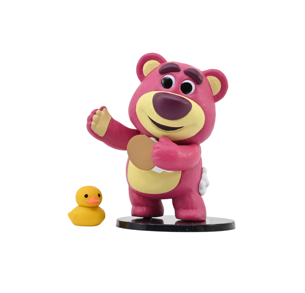 يومي مجسم الدب لوتس مع بطه 10 سم شخصيات كرتونية YME