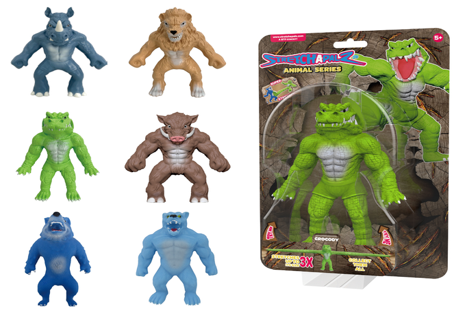 سترتابالز مجسمات الوحوش المطاطية 14 سم اشكال متنوعه التمدد والضغط stretchapalz