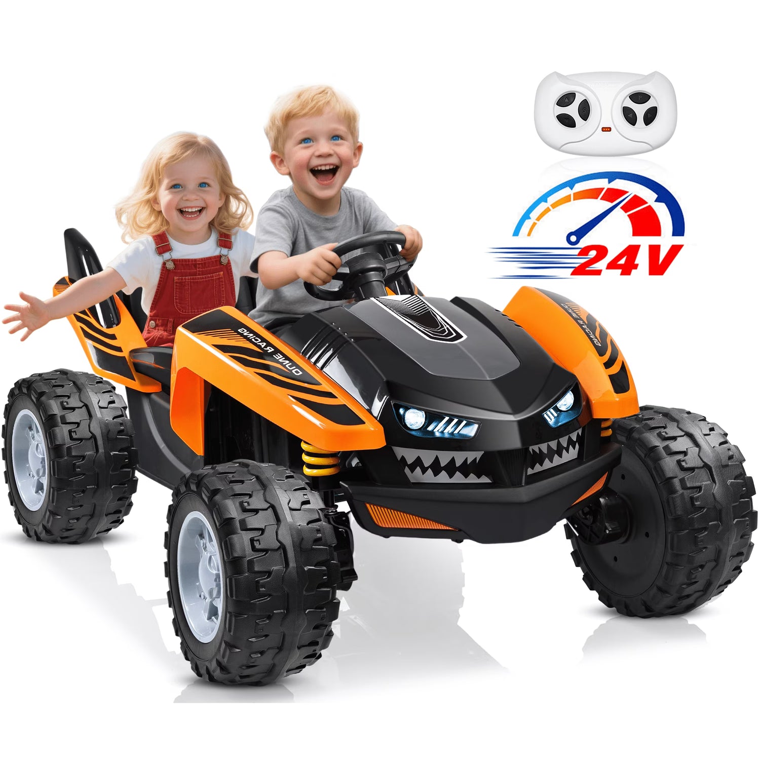 شارك ريسر سيارة كهربائية بأربع محركات 24 فولت سيارة كهربائية SJ Ride-On