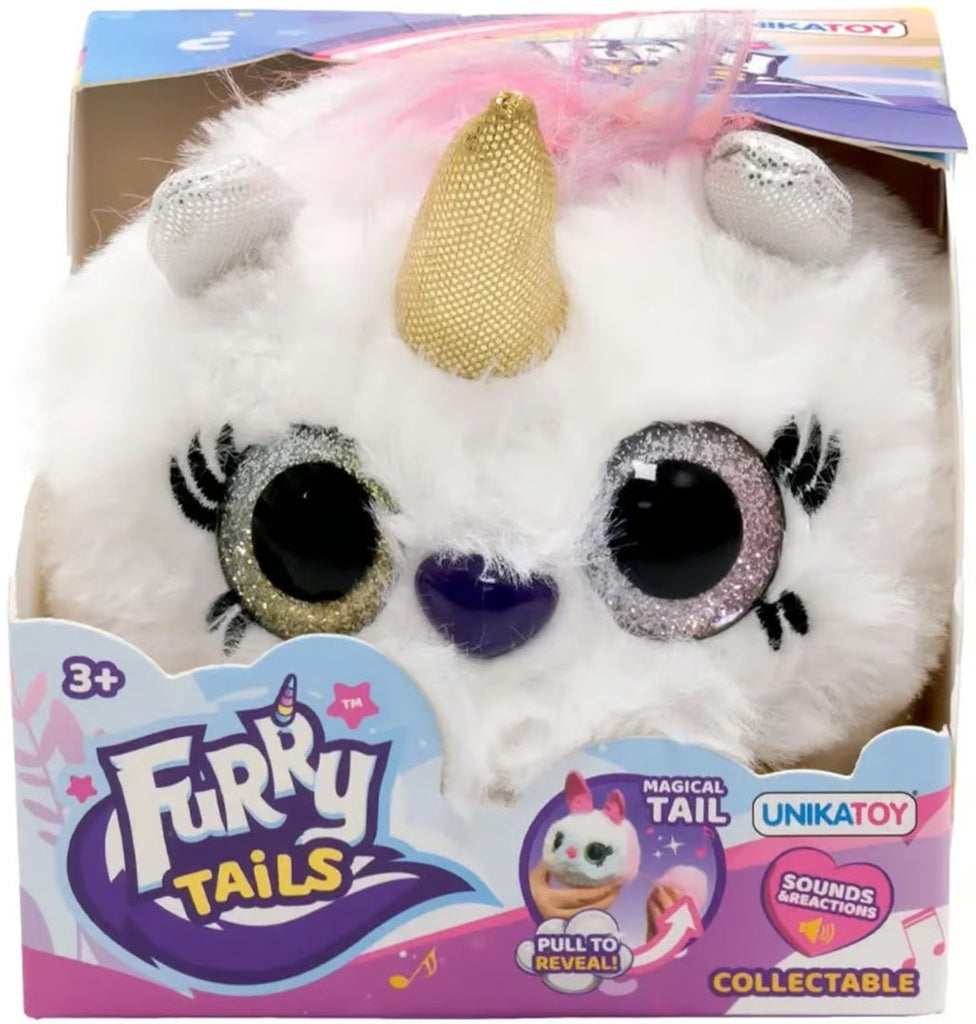 دمية يونيكورن مفاجأة ذيل الفرو الالعاب القطنية Eolo