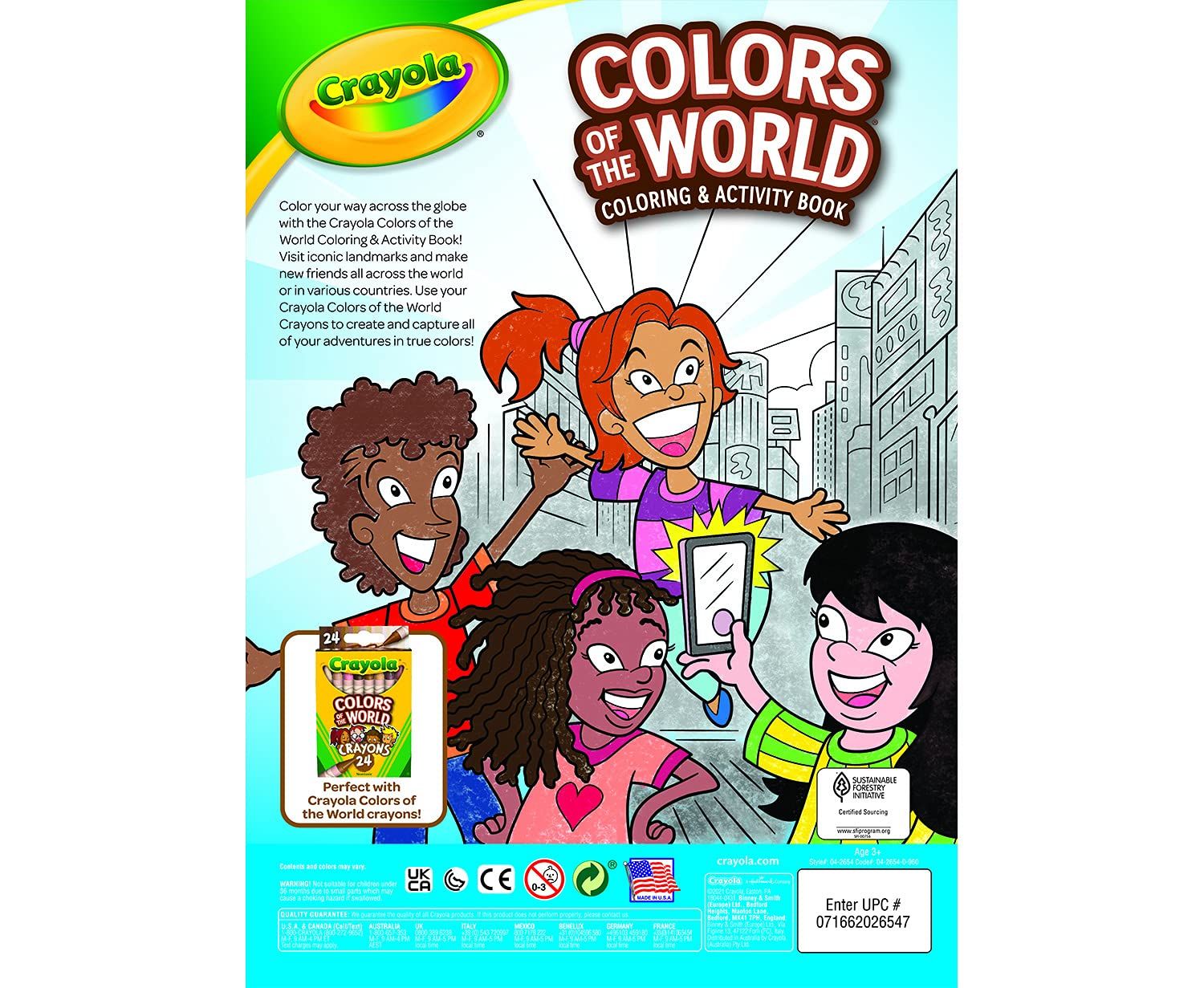 كرايولا كتاب تلوين ألوان العالم رسم و تلوين Crayola