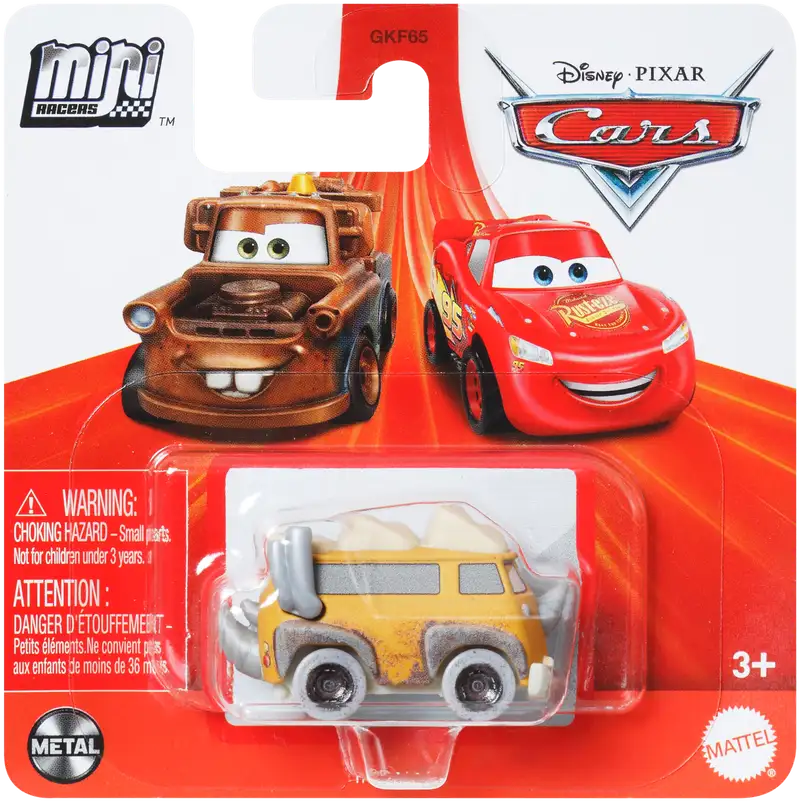 كارز لعبة ميني ريسر سينجلز بليستر اشكال متنوعة المركبات المتنوعه Disney