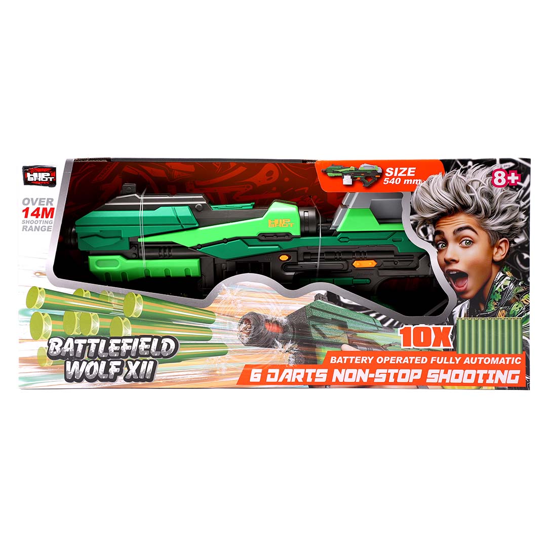هيب شوت مسدس باتلفيلد وولف مع 10 سهام مسدسات مطاطية Hip Shot
