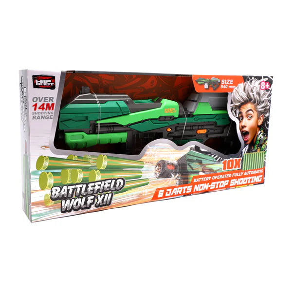 هيب شوت مسدس باتلفيلد وولف مع 10 سهام مسدسات مطاطية Hip Shot