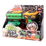 هيب شوت مسدس قابل للطي مع 6 سهام مسدسات مطاطية Hip Shot