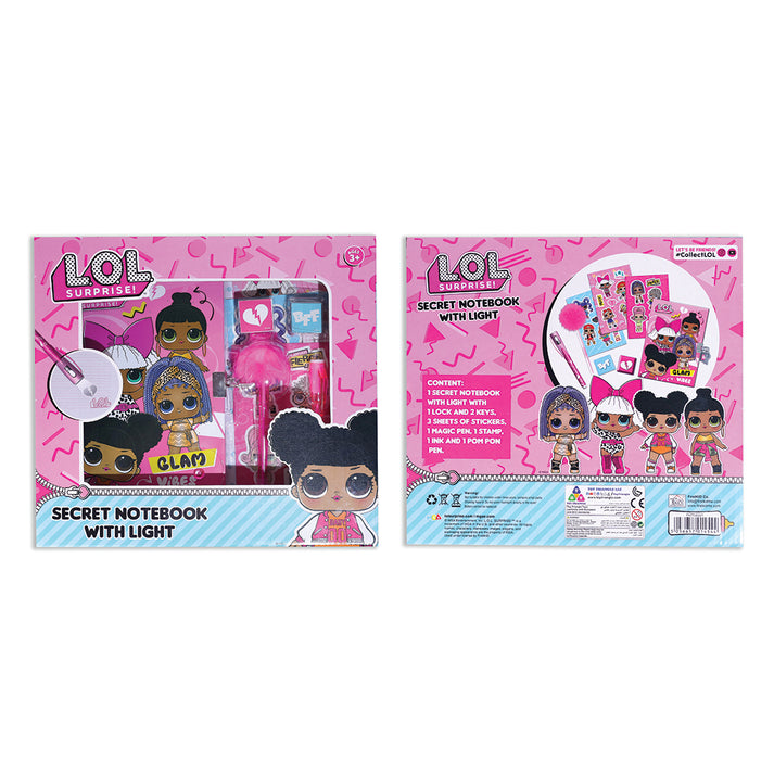 ال او ال سربرايز دفتر الملاحظات السري مع ضوء رسم و تلوين LOL Surprise