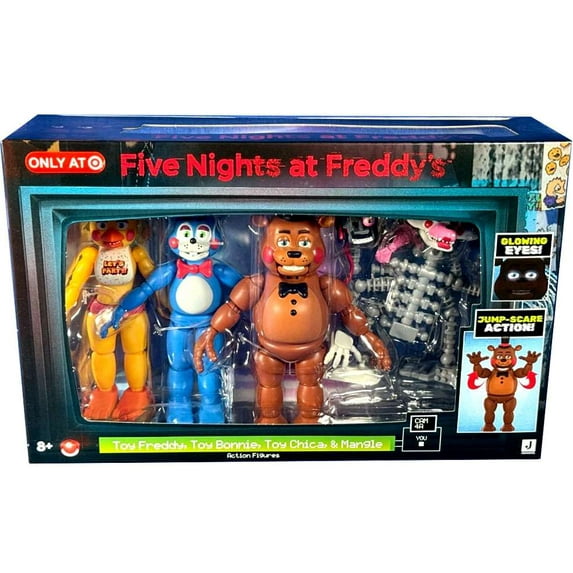 فايف نايت فريدي مجسم توي تشيكا 4 قطع المجسمات Five Night's at Freddy