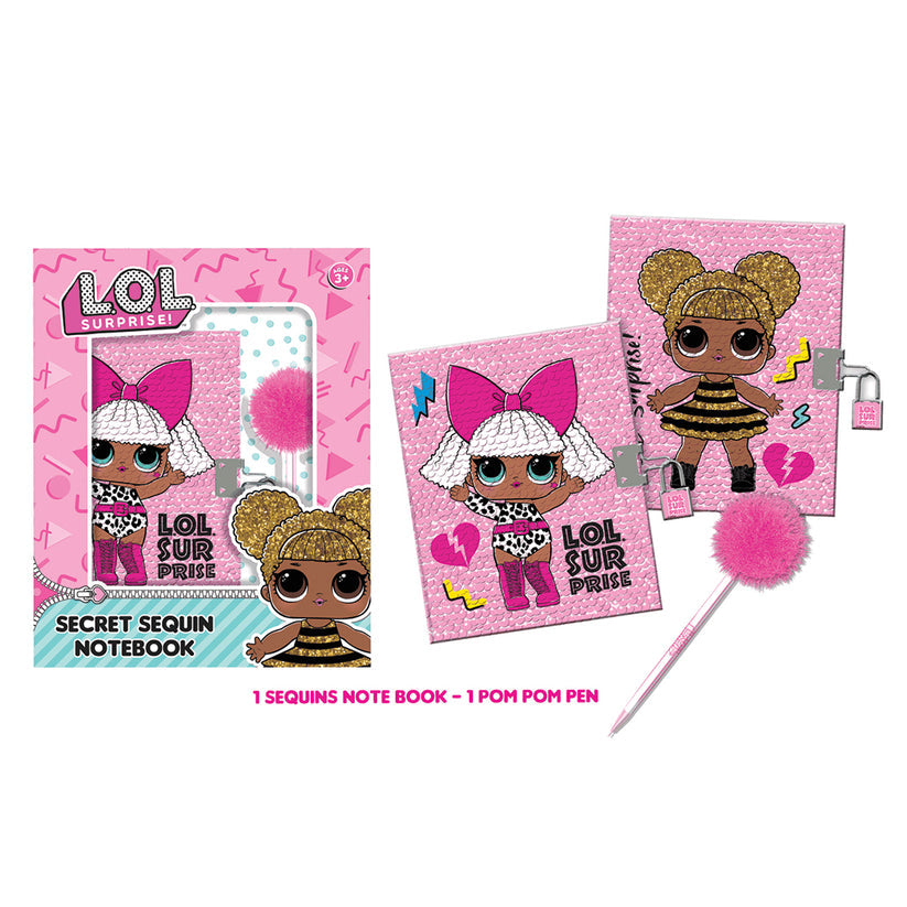 ال او ال سربرايز دفتر الملاحظات السري المزين بالترتر رسم و تلوين LOL Surprise