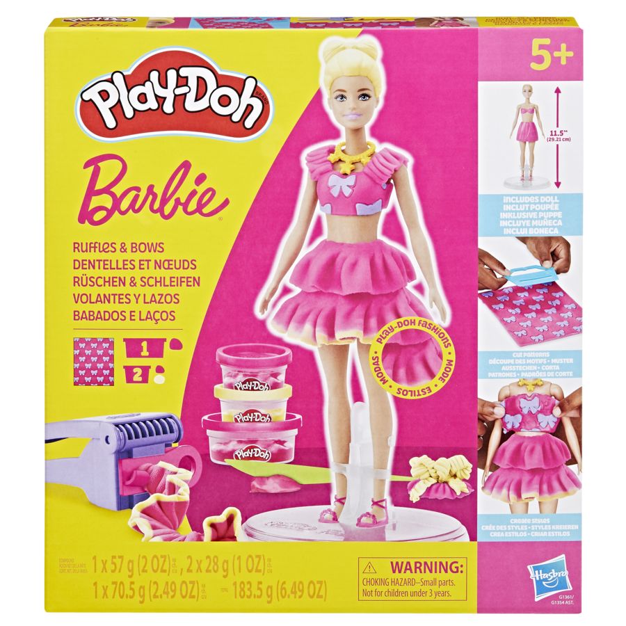 بلاي دوه مجموعة تزيين دمية باربي من الصلصال الصلصال والمعجون Barbie
