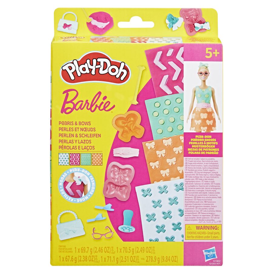 بلاي دوه باربي صنع أزياء واكسسوارات بالصلصال الصلصال والمعجون Play-Doh