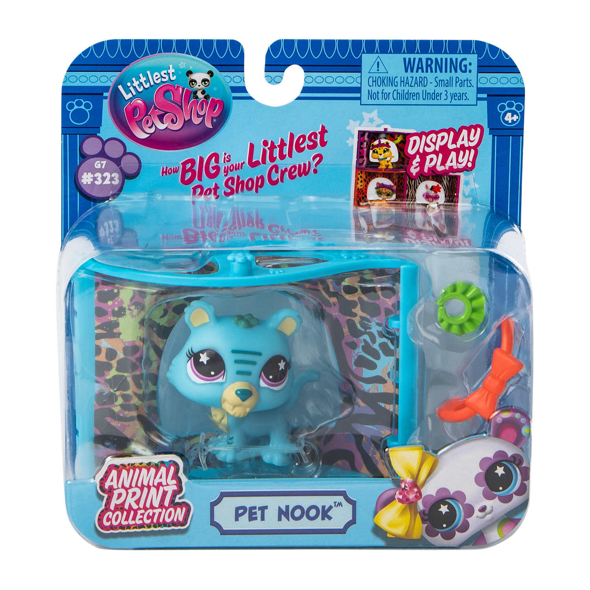 ليتلست بت شوب مجسم النمر الأزرق مجسمات الحيوانات Littlest Pet Shop