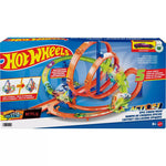 هوت ويلز مضمار مع 5 مناطق تحطم مركبات مع مسار HotWheels