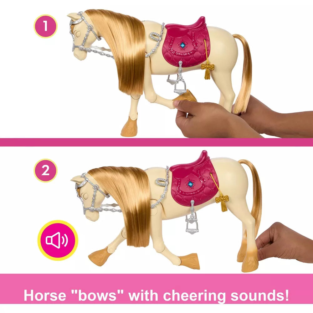 باربي لعبة حصان مع أصوات اكسسوارت الدمى Barbie