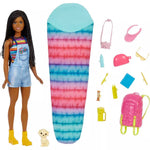 دمية تخييم بروكلين مع 10 اكسسوارات دمية مع اكسسوارات Barbie