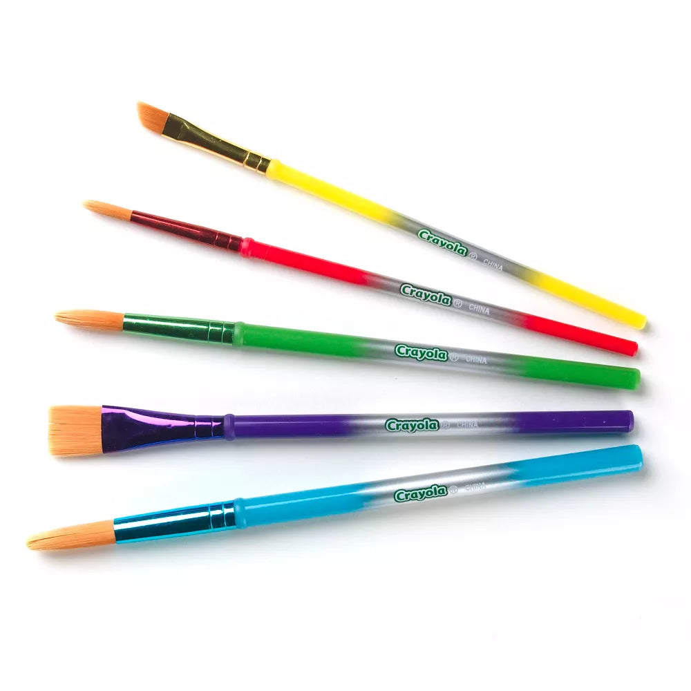 كرايولا فرش للفنون والحرف اليدوية 5 قطع رسم و تلوين Crayola