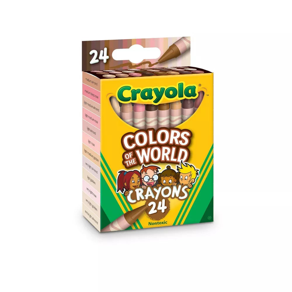 كرايولا اقلام تلوين كولور اوف ذا وورلد 24 قطعة رسم و تلوين Crayola