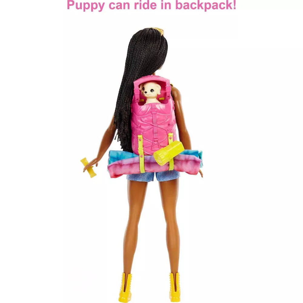 دمية تخييم بروكلين مع 10 اكسسوارات دمية مع اكسسوارات Barbie