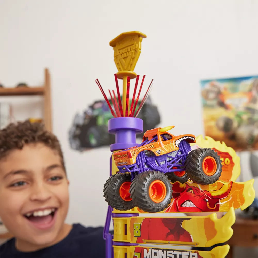 مونستر جام مجموعة لعب البهلوانية مع سيارة مركبات مع مسار Monster Jam