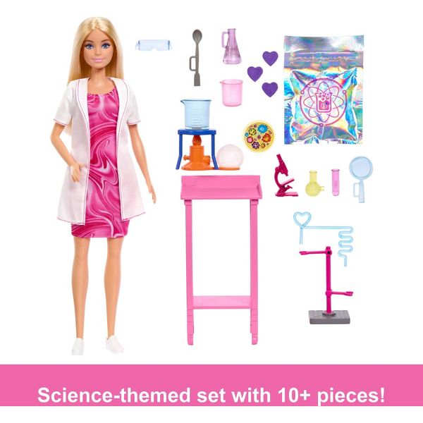 باربي دمية العالمة الشقراء دمية مع اكسسوارات Barbie