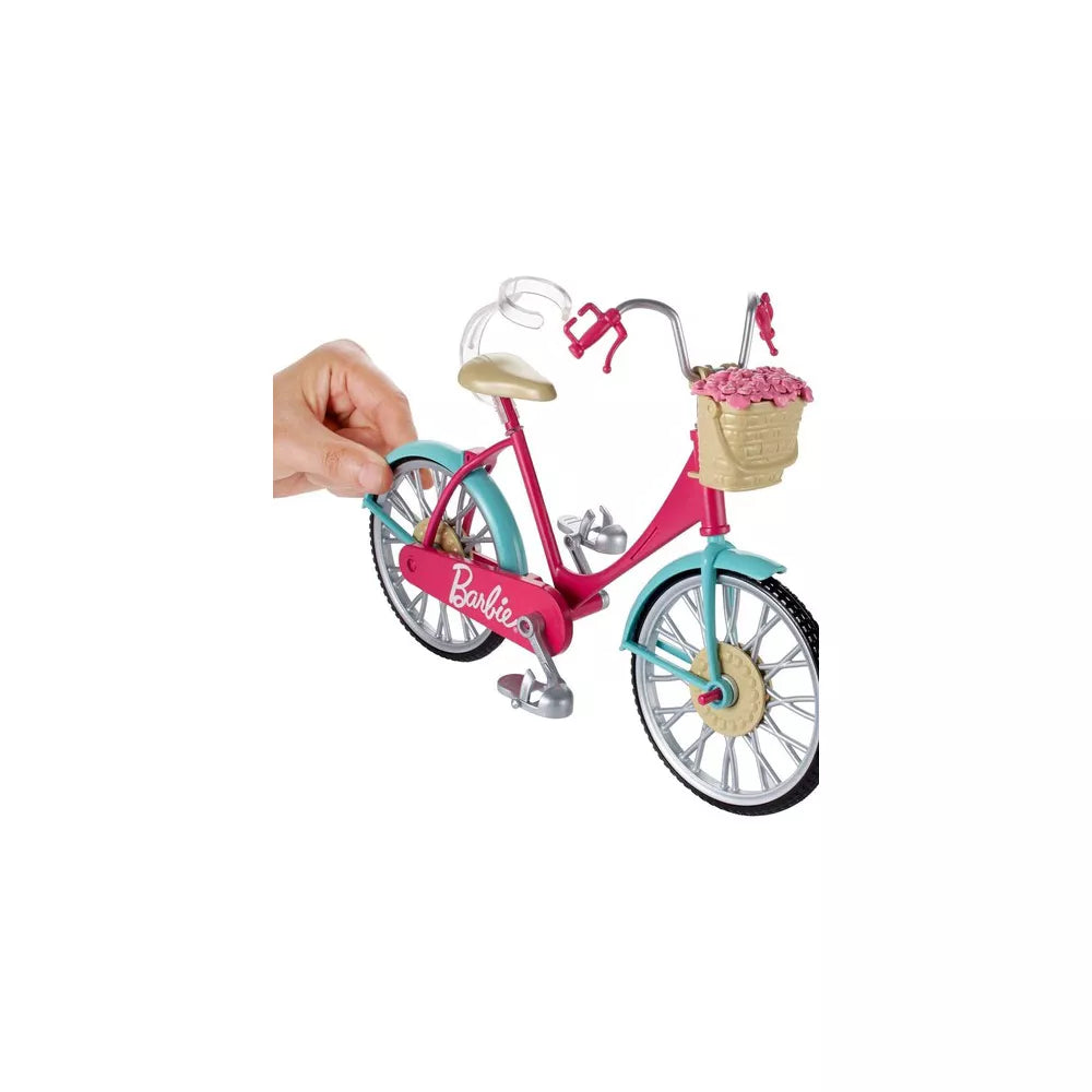 باربي دراجة باربي مع سلة اكسسوارت الدمى Barbie