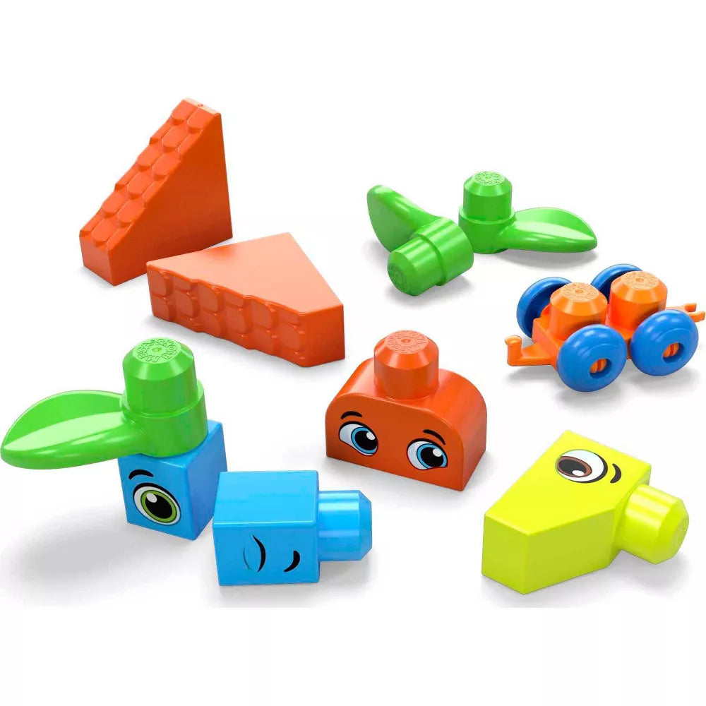 ميجا بلوكس حقيبة مكعبات البناء 150 قطعة المكعبات الكبيرة MEGA BLOKS