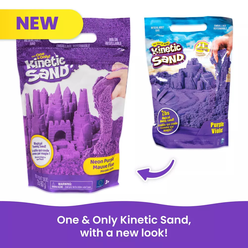 كينتيك ساند كيس رمل ارجواني للشاطئ تشكيل الرمل Kinetic SAND