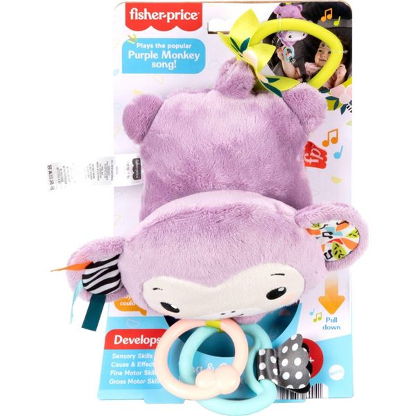 فيشر برايس عربة القرد الأرجواني مواليد تفاعلي Fisher-Price