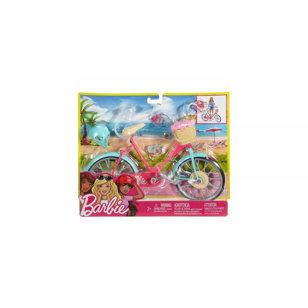 باربي دراجة باربي مع سلة اكسسوارت الدمى Barbie